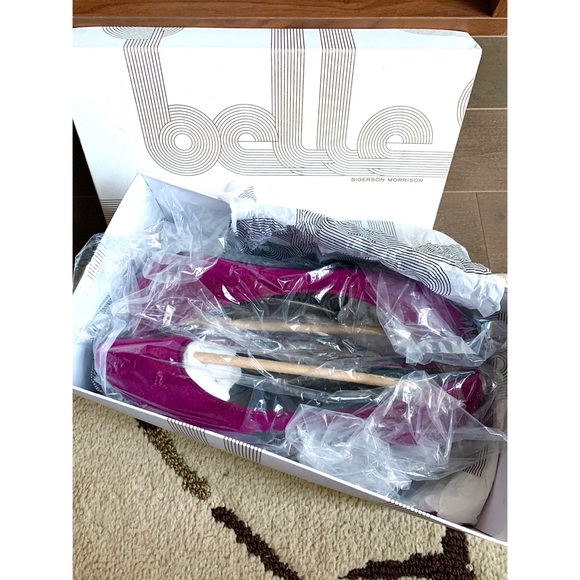 Belle Sigerson Morrison Velvet Flats - Picture 4 of 5